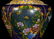 A GLASS CARVED VASE WITH BIRD PATTERN - 5