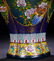 A GLASS CARVED VASE WITH BIRD PATTERN - 7