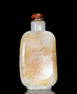 HETIAN JADE SEED CARVED SNUFF BOTTLE