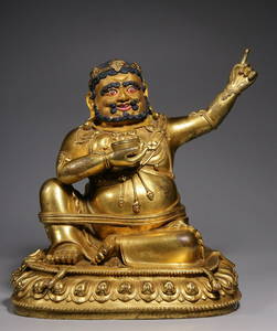 GILT BRONZE CAST BUDDHA STATUE