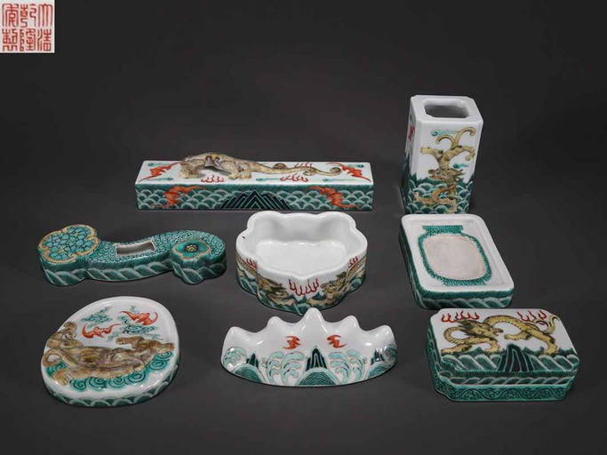 SET OF FAMILLE ROSE GLAZE CALLIGRAPHY SUPPLIES Apr 10, 2022 Empire