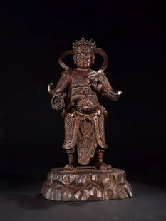 GILT BRONZE CAST BUDDHA SHAPE STATUE: Height 30.5 cm / Width 18 cm / Weight 2.7kg