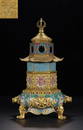 QIANLONG MARK CLOISONNE CAST CENSER