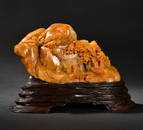 TIANHUANG STONE CARVED FIGURE STORY ORNAMENT