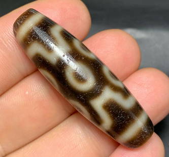 SEVEN EYES PATTERN DZI: Dimension 13 x 43 mm