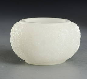 GLASS CARVED BRUSH WASHER