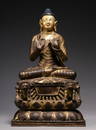 COPPER CAST SAKYAMUNI BUDDHA STATUE