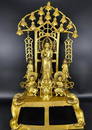 GILT BRONZE CAST BUDDHA STATUE