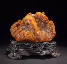 TIANHUANG STONE CARVED DRAGON PATTERN ORNAMENT