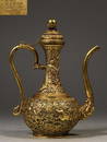 GILT BRONZE INLAID GEM DRAGON&BEAST PATTERN POT