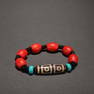 TIBETAN FOUR EYES PATTERN DZI BRACELET