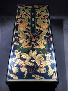 SET OF INK CAKE WITH WOODEN BOX: Box Length 44 cm / Width 18 cm / Thickness 5 cm ; Ink cake Length 7.8 cm / Width 2.8 cm / Thickness 0.8 cm /, (Box L 17.3 in / W 7.1 in / H 2 in ; Ink cake L 3.1 in / W 1.1 in / H 0.3 in ), For more