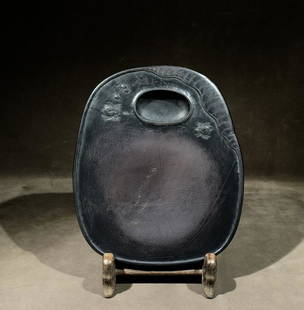 DUAN STONE CARVED LANDSCAPE PATTERN INK SLAB: Ink stone length 18cm / width 15.5cm / thickness 2.1cm , , (Ink stone L 7.1in / W 6.1in / H 0.8in , ), For more detailed description of this item please leave message to us or contact us at Email: