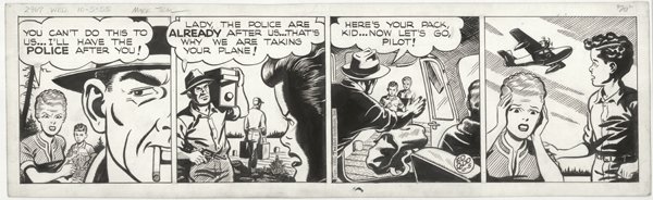 Dodd Mark Trail daily 10/5/55 original comic art