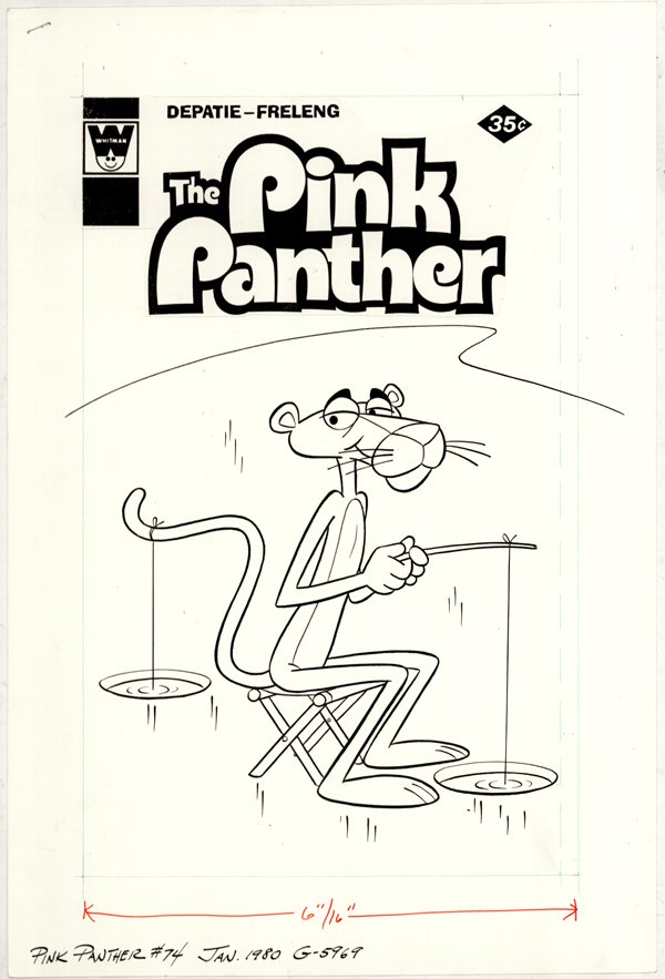 Pink Panther #74 cover 1980 original comic art