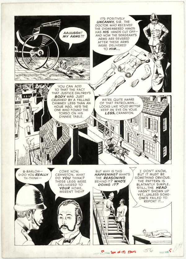 Crandall 2 Creepy #50 p44 45 original comic art
