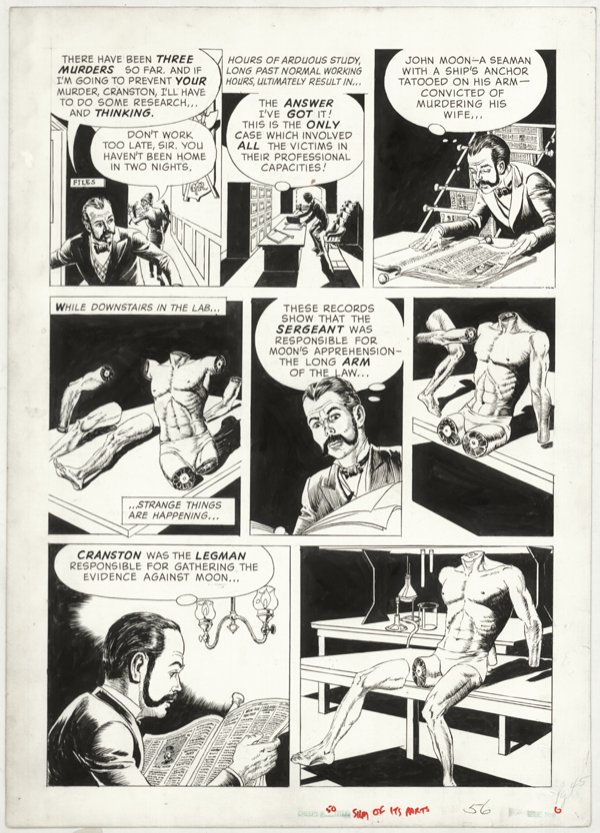 Crandall 2 Creepy #50 p44 45 original comic art - 2