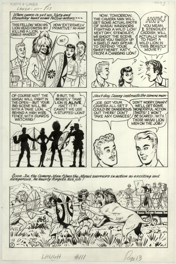 Woggon Katy page 13 Laugh #111 1957 original art