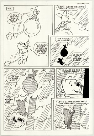 Disney Winnie the Pooh #33 8 pgs 1984 original art - 5