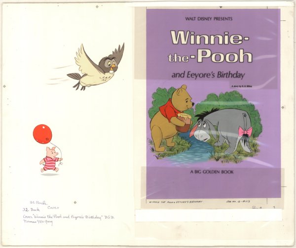 Disney Eeyore's Birthday cover 1965 original art