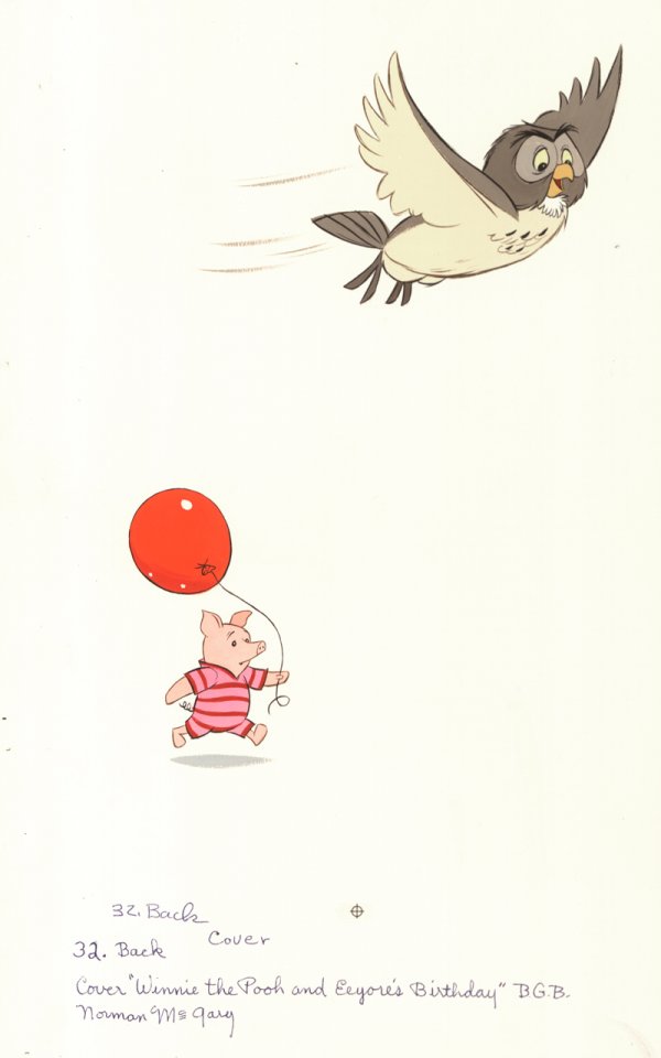 Disney Eeyore's Birthday cover 1965 original art - 2