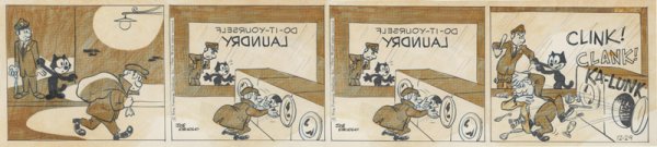 Oriolo Felix the Cat 12/29/66 original comic art