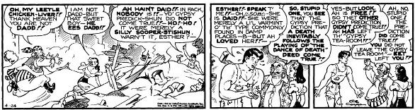 Al Capp Li'l Abner daily 4/24/44: Al Capp, Li'l Abner daily, 4/24/44, 5 1/2"x22".