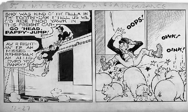 Al Capp Li'l Abner daily 2/6/36: Al Capp, Li'l Abner daily, 2/6/36, 5 1/2"x22".