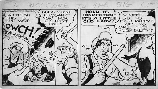 Al Capp Li'l Abner daily 2/8/36: Al Capp, Li'l Abner daily, 2/8/36, 5 1/2"x22".