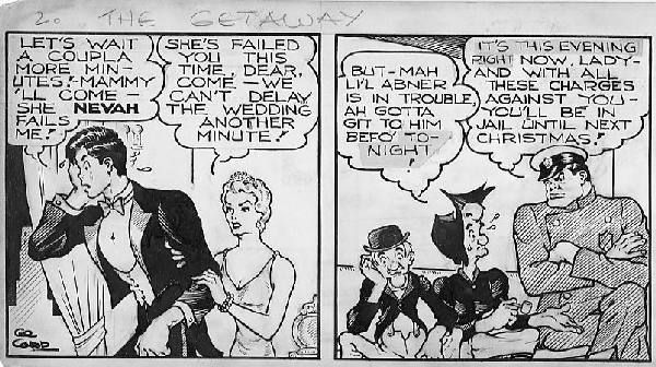 Al Capp Li'l Abner daily 2/9/36: Al Capp, Li'l Abner daily, 2/9/36, 5 1/2"x22".