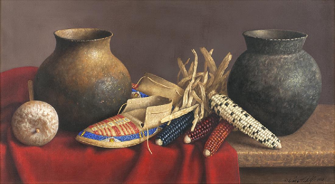 William Acheff | Taos Festival: Artist: William Acheff | b. 1947 AOA, NAWA | Taos Festival Title: Taos Festival Signed: l/r Â© Wm. Acheff 1998 Medium: Oil on linen Dimensions: 10 by 18 inches