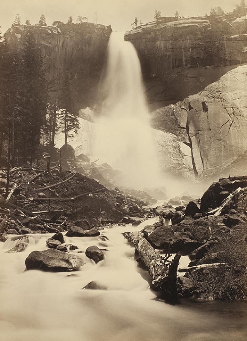 Carleton E. Watkins | Yowie, The Nevada Fall, 700: Artist: Carleton E. Watkins | 1829-1916 | Yowie, The Nevada Fall, 700 Feet, Yosemite Title: Yowie, The Nevada Fall, 700 Feet, Yosemite Unsigned Medium: Photograph Dimensions: 21 1/4 by 15 1/2 inches