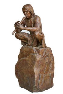Barry Eisenach | Moon Song: Artist: Barry Eisenach | b. 1952 Title: Moon Song Inscribed back: © Eisenach 4/7 Medium: Bronze Dimensions: 68 by 27 by 37 inches
