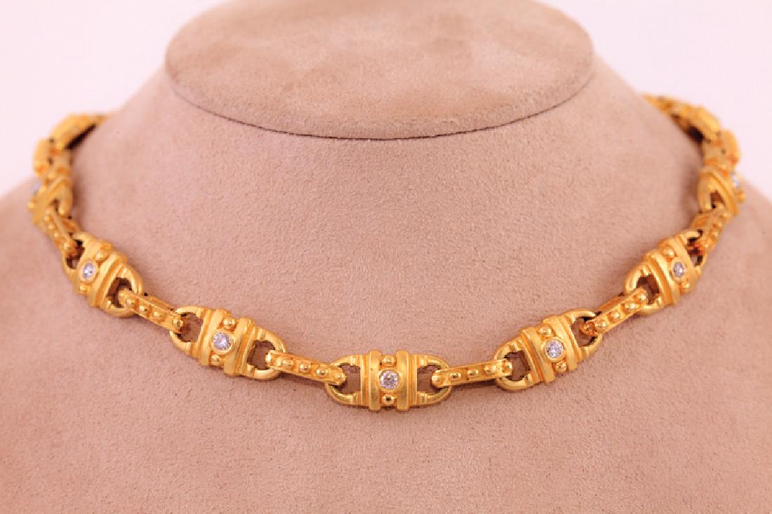 Unknown | 18K Yellow Gold Necklace with Diamonds (1 of 1)