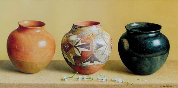 William Acheff "Hopi Dancer": William Acheffb. 1947 AOA, NAWAHopi Dancer Signed '© Wm. Acheff 1980' lrOil on linen 24 x 26 inches</