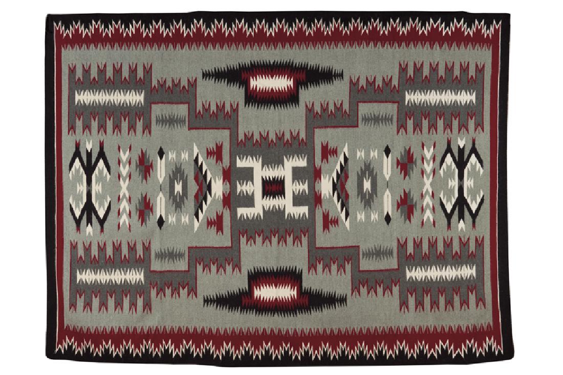 Navajo | Storm Pattern Rug: Artist: Navajo | Title: Storm Pattern Rug Medium: Wool Dimensions: 70 by 92 inches