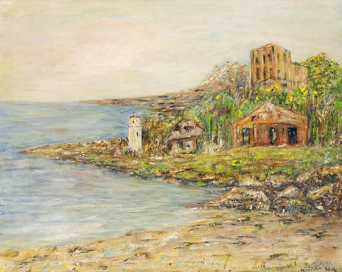 Gifford Beal | Maine Shore: Artist: Gifford Beal |1879-1956 Title: Maine Shore Signed l/r: Gifford Beal Medium: Oil on canvas Dimensions: 25 by 31 1/2 inches