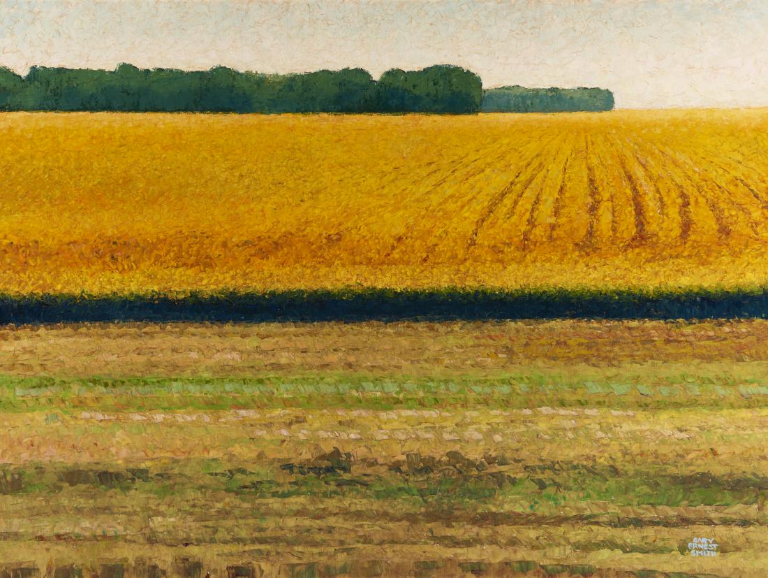 Gary Ernest Smith | Field of Gold: Artist: Gary Ernest Smith | b. 1942 Title: Field of Gold Signed l/r: Gary Ernest Smith Medium: Oil on linen Dimensions: 30 by 40 inches