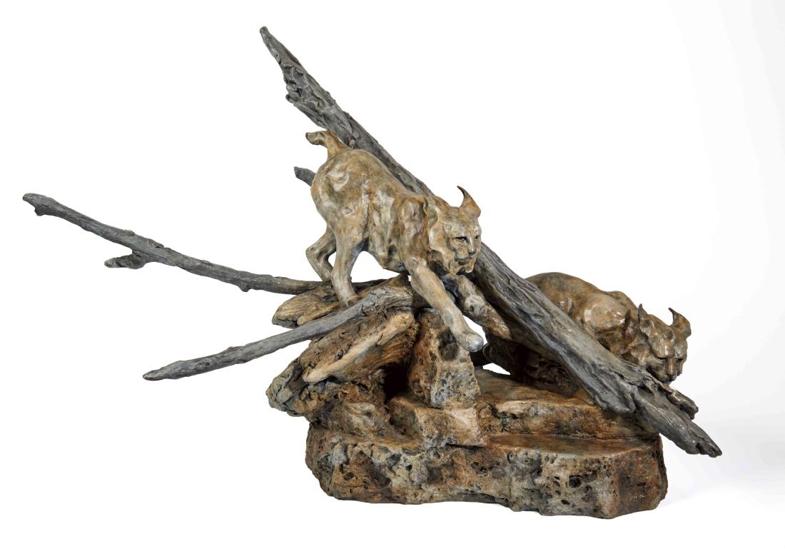 Sherry Salari Sander | End of Winter: Artist: Sherry Salari Sander | b. 1941 AAA, AOA, NAWA, NSS, NWR, SAA Title: End of Winter Inscribed rear of base: S. Sander 04 Â© 7/35 Medium: Bronze Dimensions: 15 1/2 by 25 by 13 inches