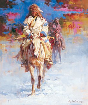 "The White Capote" by Roy Andersen: "The White Capote" by Roy Andersen 24 by 20 inches Oil on canvas Estimate 16000 - 18000 All works are framed unless noted otherwise. New bidders must place a credit card number on file with the galle