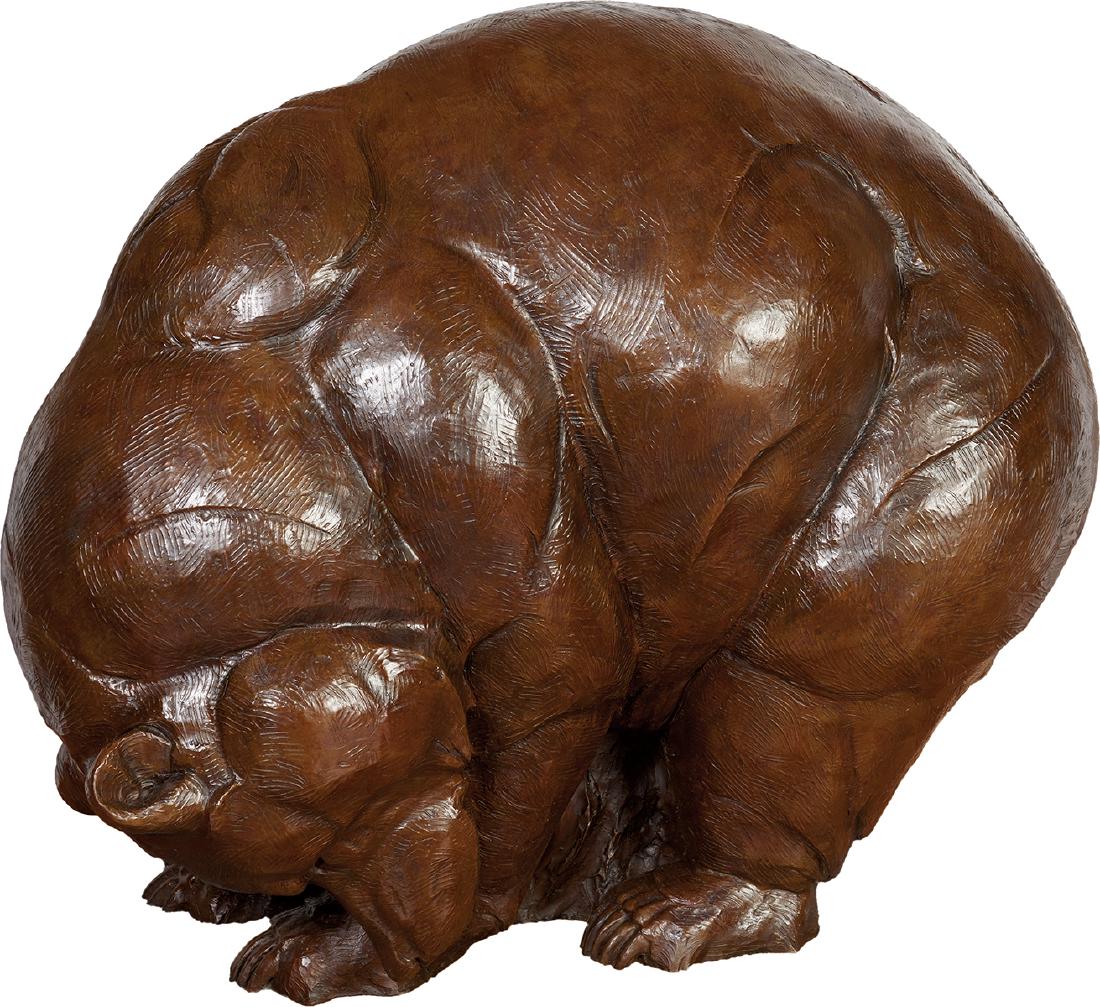 Dan Ostermiller | Redando: Artist: Dan Ostermiller | b. 1956 AAA, NSS, SAA Title: Redando Inscribed back right leg: © Dan Ostermiller 1996 7/12 Media: Bronze Dimensions: 32 by 38 by 26 inches