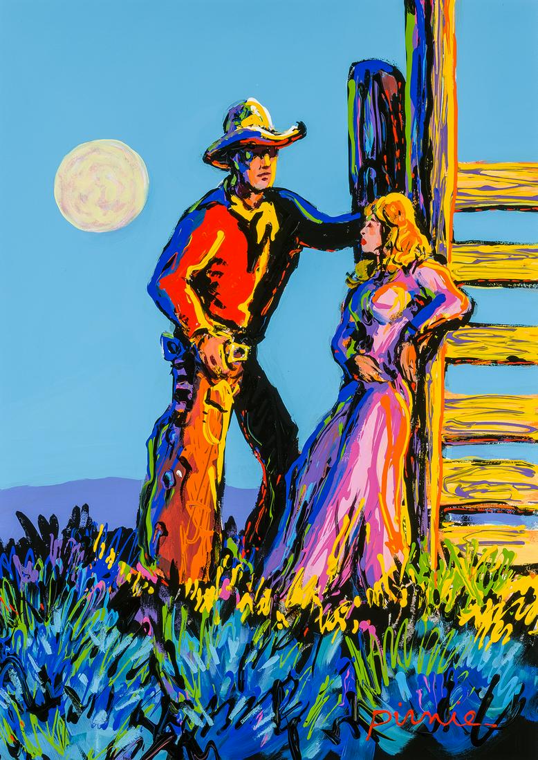 Larry Pirnie | Stoppin' By: Artist: Larry Pirnie | b. 1940 Title: Stoppin' By Media: Oil on canvas Dimensions:28 by 20 inches Condition: Very Good Condition Details: This piece is in very good condition.With the unaided eye, the