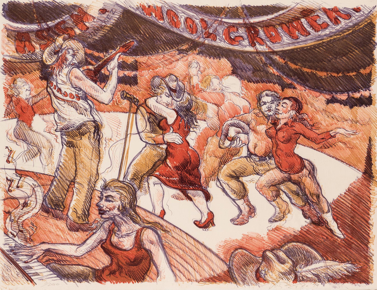 Luis Jimenez | Willie Nelson at the Woolgrowers Dance (1 of 1)