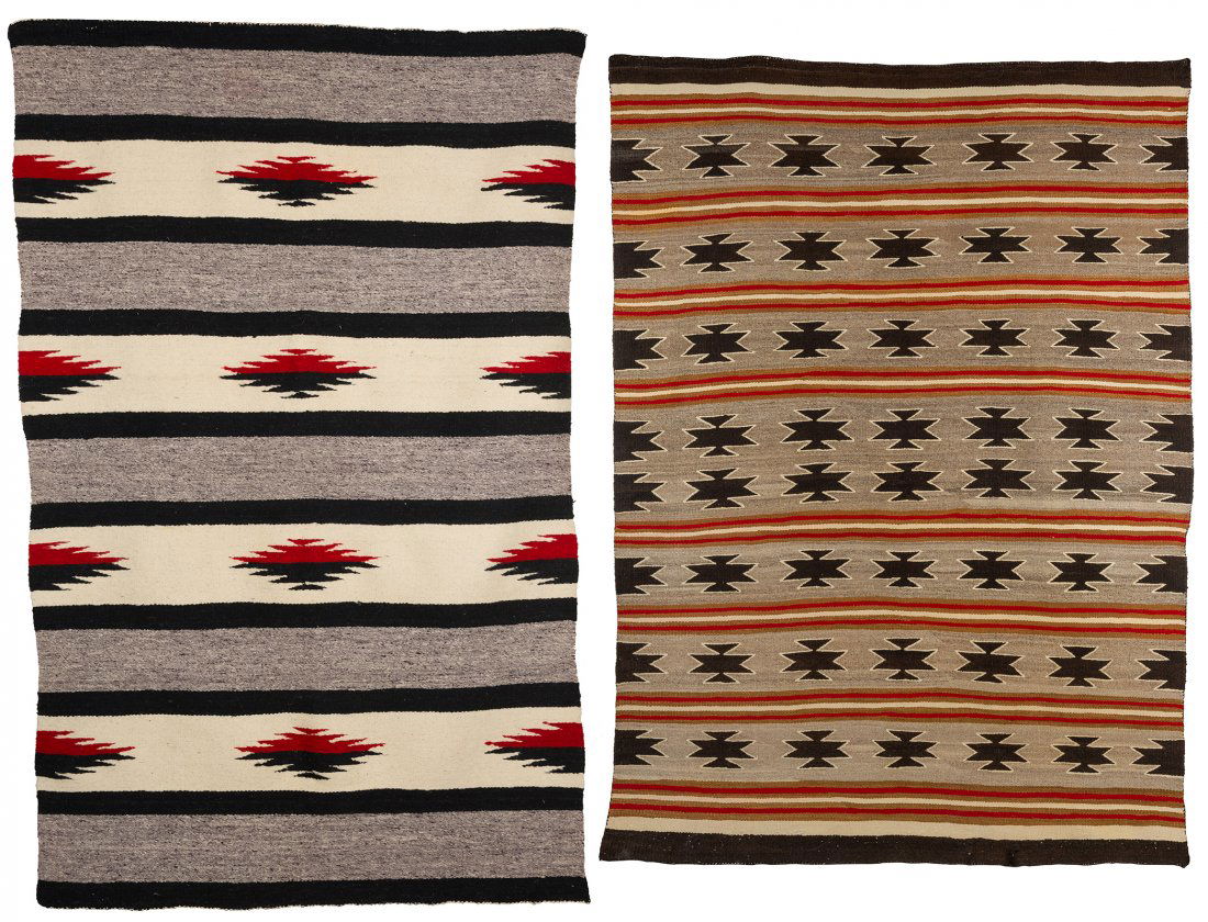Navajo | Lot of 2 - Wide Ruins Rug & Crystal Style Rug (1 of 1)