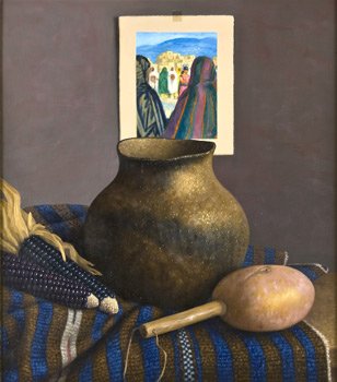 William Acheff "Watching the Dancers ": Signed '© William Acheff 2008' lr, Oil on canvas, 16 by 14 inches