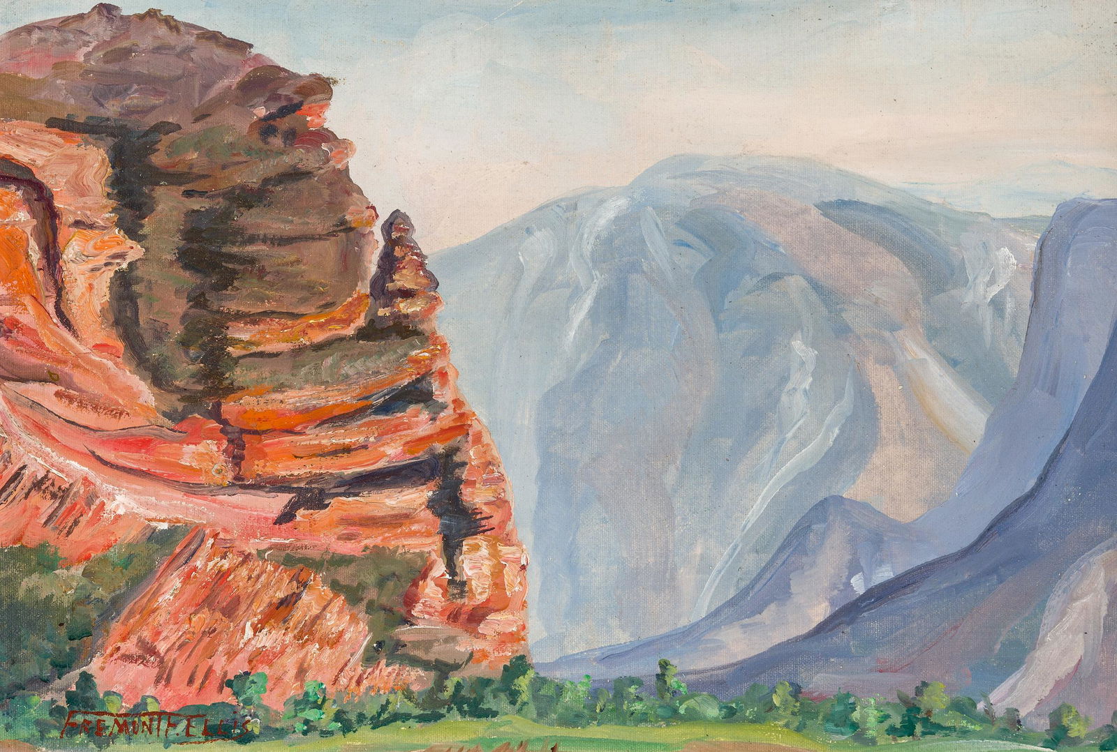 Fremont Ellis | Untitled: Western landscape (1 of 2)