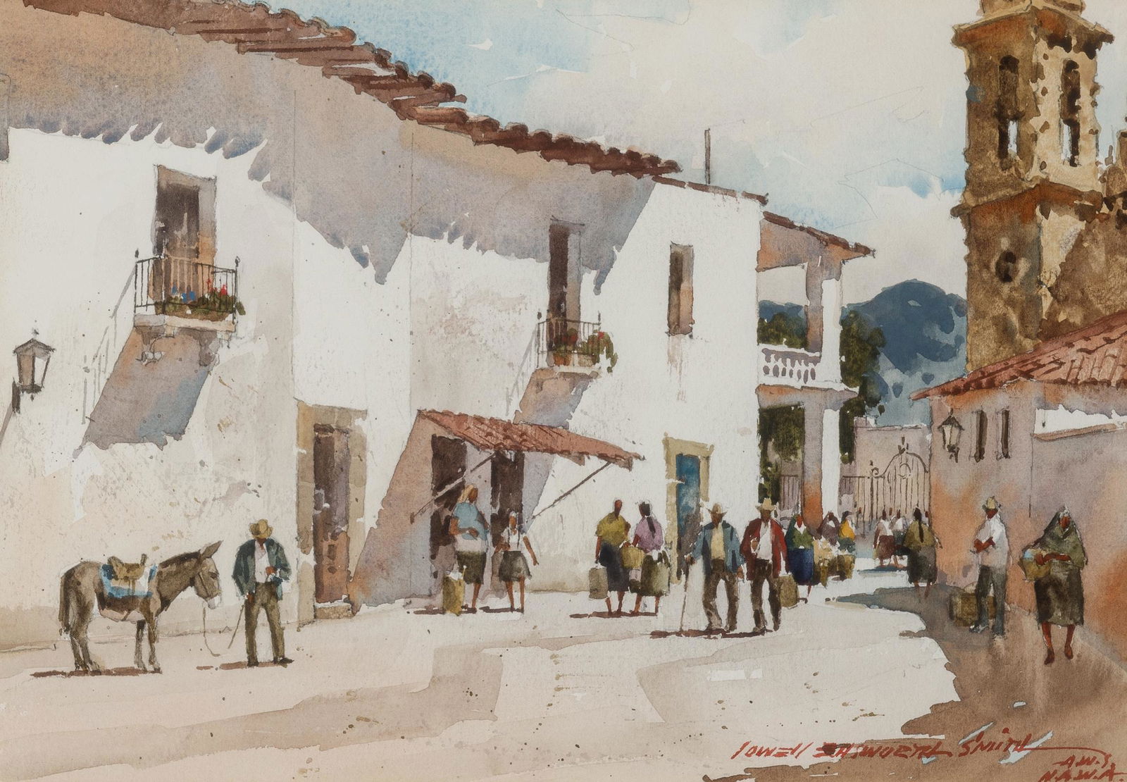 Lowell Ellsworth Smith | Street Scene, Mexico (1 of 2)
