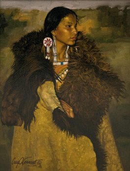 Craig Tennant, Indian Woman in Buffalo Hide