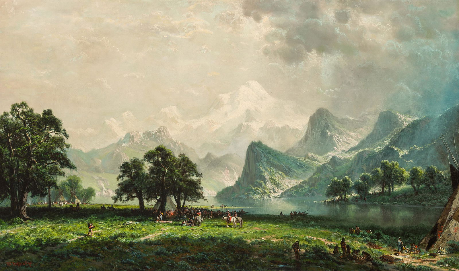 Ransome Gillet Holdredge | Mountain Landscape with (1 of 2)
