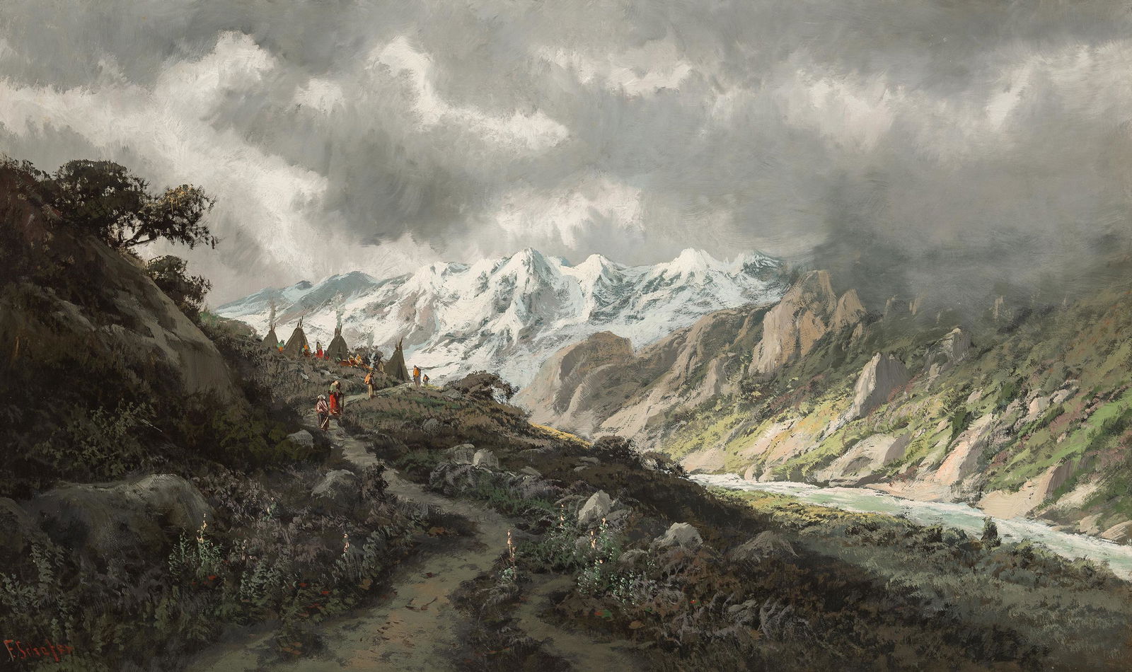 Frederick F. Schafer | Storm Over the Wasatch (1 of 2)